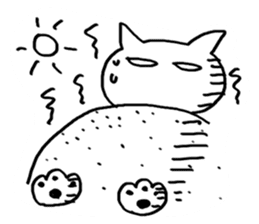 spring and summer cat sticker #3950022