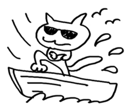 spring and summer cat sticker #3950023