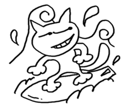 spring and summer cat sticker #3950026