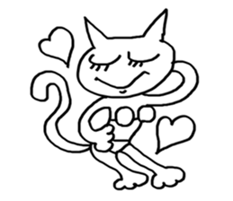 spring and summer cat sticker #3950028