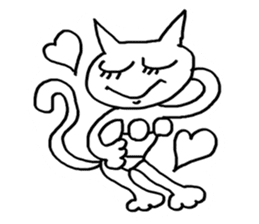 spring and summer cat sticker #3950028