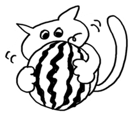 spring and summer cat sticker #3950031
