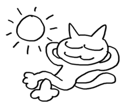 spring and summer cat sticker #3950032