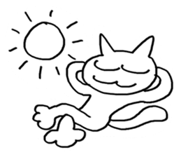 spring and summer cat sticker #3950032