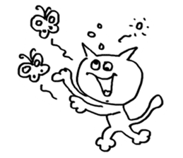 spring and summer cat sticker #3950034