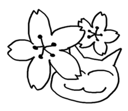 spring and summer cat sticker #3950040