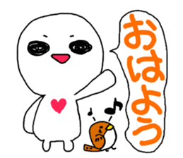 Shiratama and Bird sticker #3950127