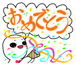 Shiratama and Bird sticker #3950130