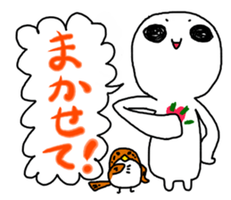 Shiratama and Bird sticker #3950146