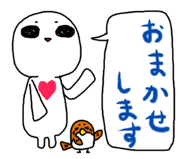 Shiratama and Bird sticker #3950147