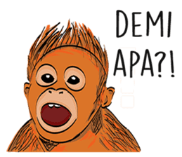 Baby Orangutan (Indonesian) sticker #3950890