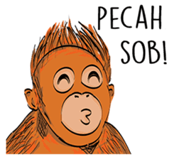 Baby Orangutan (Indonesian) sticker #3950892