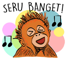 Baby Orangutan (Indonesian) sticker #3950896