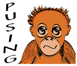 Baby Orangutan (Indonesian) sticker #3950899