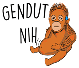 Baby Orangutan (Indonesian) sticker #3950907