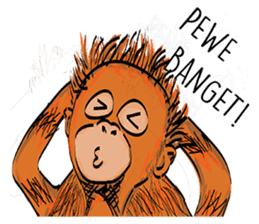 Baby Orangutan (Indonesian) sticker #3950909