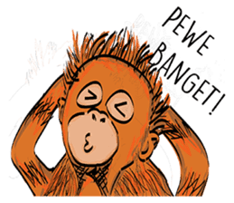 Baby Orangutan (Indonesian) sticker #3950909