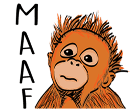 Baby Orangutan (Indonesian) sticker #3950911
