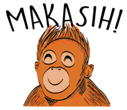 Baby Orangutan (Indonesian) sticker #3950913