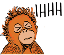 Baby Orangutan (Indonesian) sticker #3950916