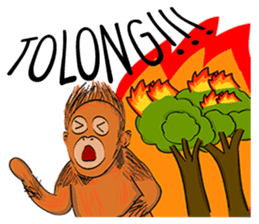 Baby Orangutan (Indonesian) sticker #3950917