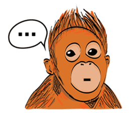 Baby Orangutan (Indonesian) sticker #3950918