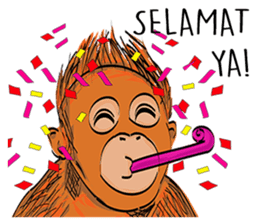 Baby Orangutan (Indonesian) sticker #3950923