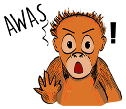 Baby Orangutan (Indonesian) sticker #3950925