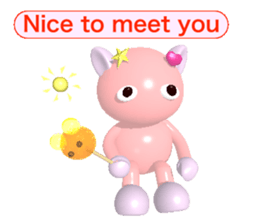 Ame-Po Chan #2 (E) Ordinary conversation sticker #3951811