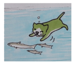 That cat is hoping for nothing. sticker #3952001