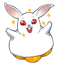 Rabbit type UFO sticker #3952172