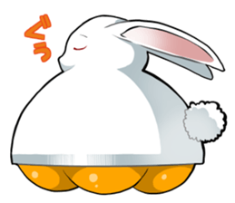 Rabbit type UFO sticker #3952174
