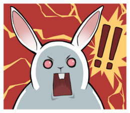 Rabbit type UFO sticker #3952175