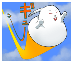 Rabbit type UFO sticker #3952183