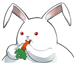 Rabbit type UFO sticker #3952184