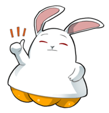 Rabbit type UFO sticker #3952198