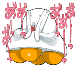 Rabbit type UFO sticker #3952203