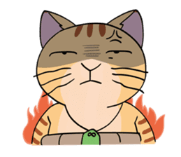 Let's communicate with oyaji-cat sticker #3952408