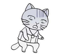 Let's communicate with oyaji-cat sticker #3952412
