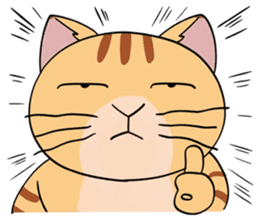 Let's communicate with oyaji-cat sticker #3952415