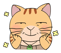 Let's communicate with oyaji-cat sticker #3952419