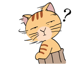 Let's communicate with oyaji-cat sticker #3952435
