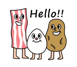 Bacon, Potato, and Egg #24 sticker #3952610