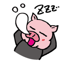 The pig surfing sticker #3953010