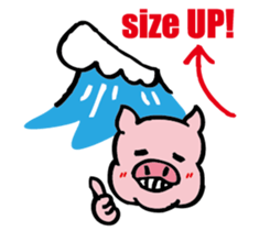 The pig surfing sticker #3953037