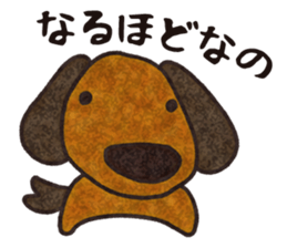 Feeling of Miniature Dachshund sticker #3953727