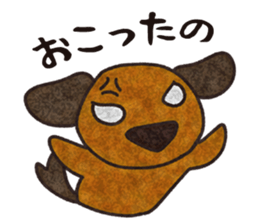 Feeling of Miniature Dachshund sticker #3953739