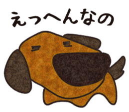 Feeling of Miniature Dachshund sticker #3953765