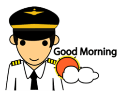 Cute Pilot Cartoons 2 sticker #3954727