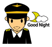 Cute Pilot Cartoons 2 sticker #3954728